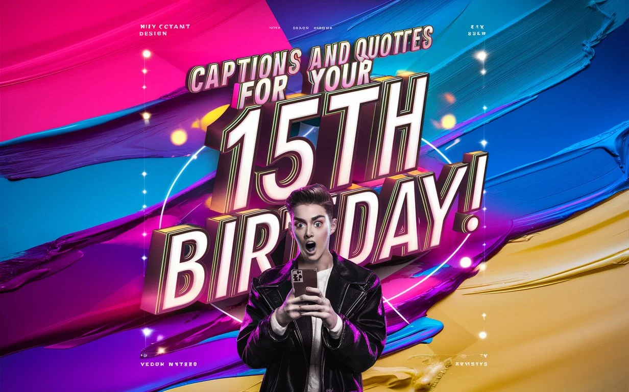 Captions and Quotes for Your 15th Birthday!
