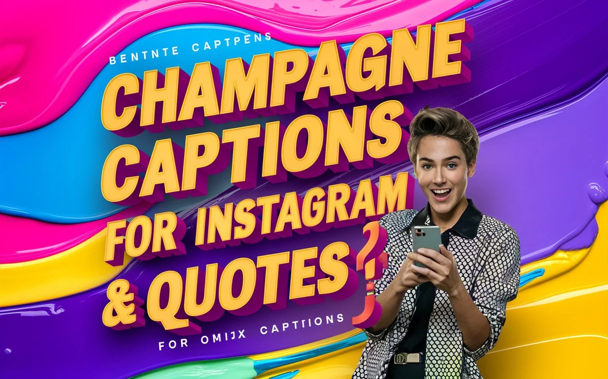 Champagne Captions For Instagram & Quotes