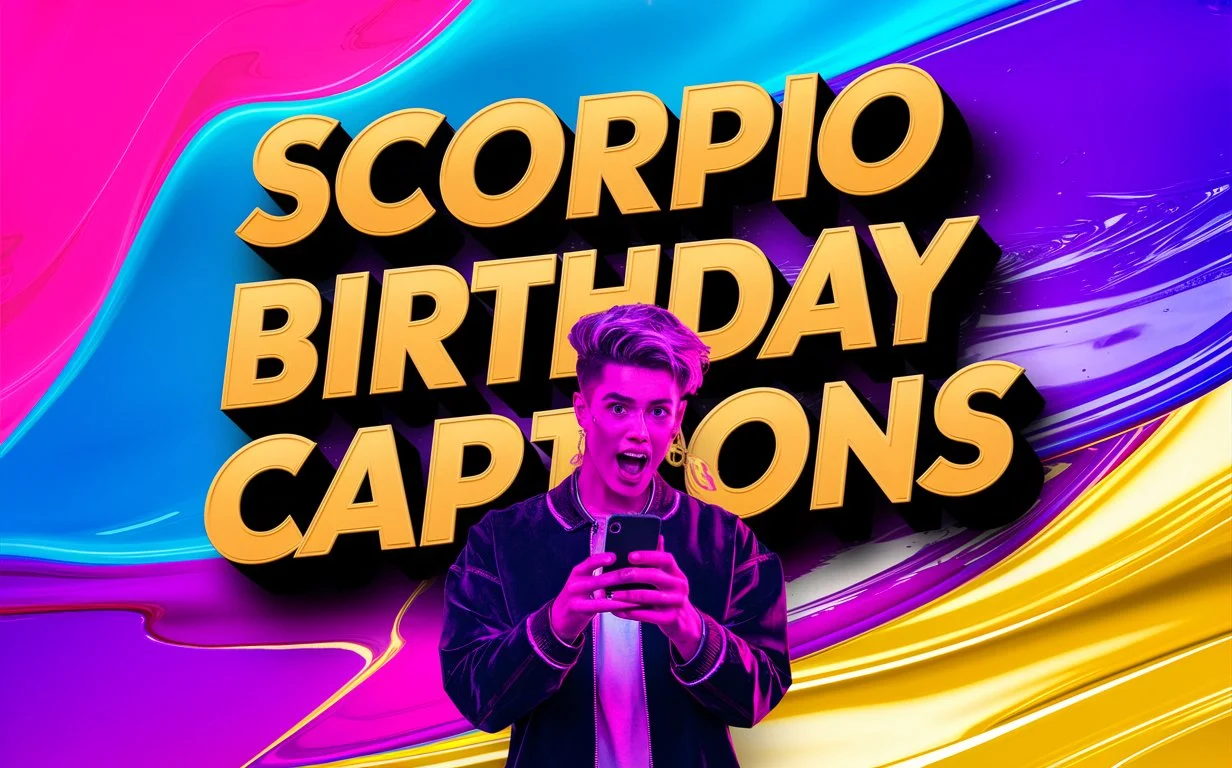 Scorpio Birthday Captions