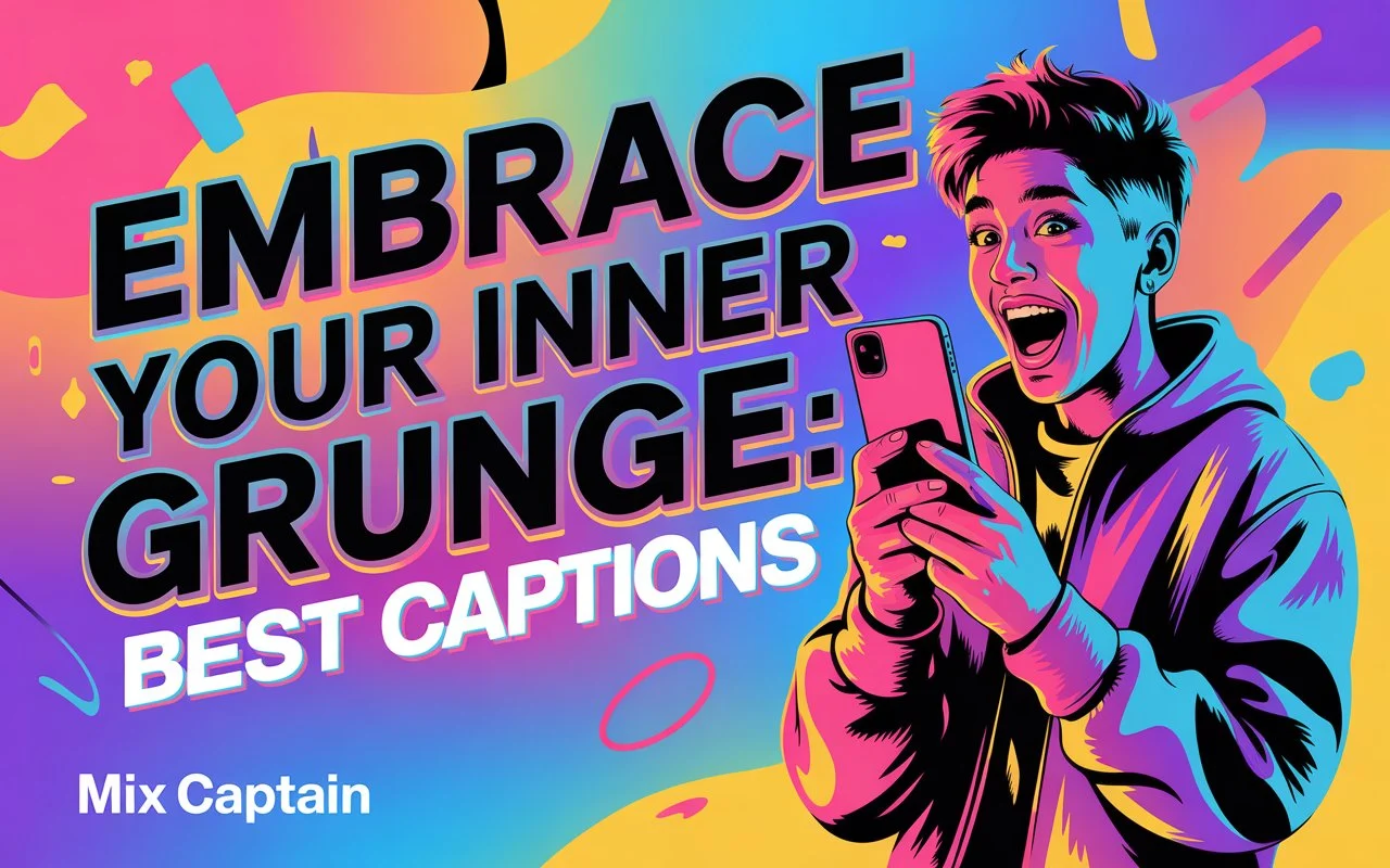 Embrace Your Inner Grunge: Best Captions