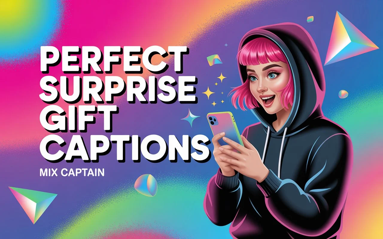 Perfect Surprise Gift Captions
