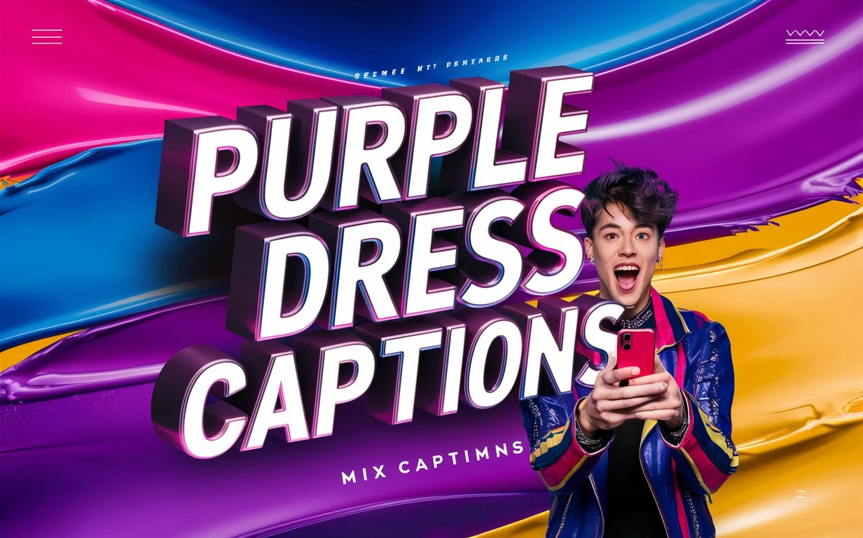 Purple Dress Captions