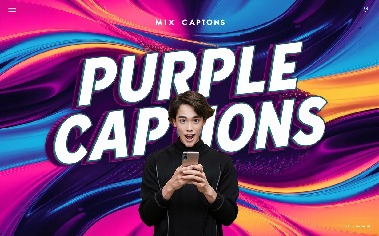 Purple Captions