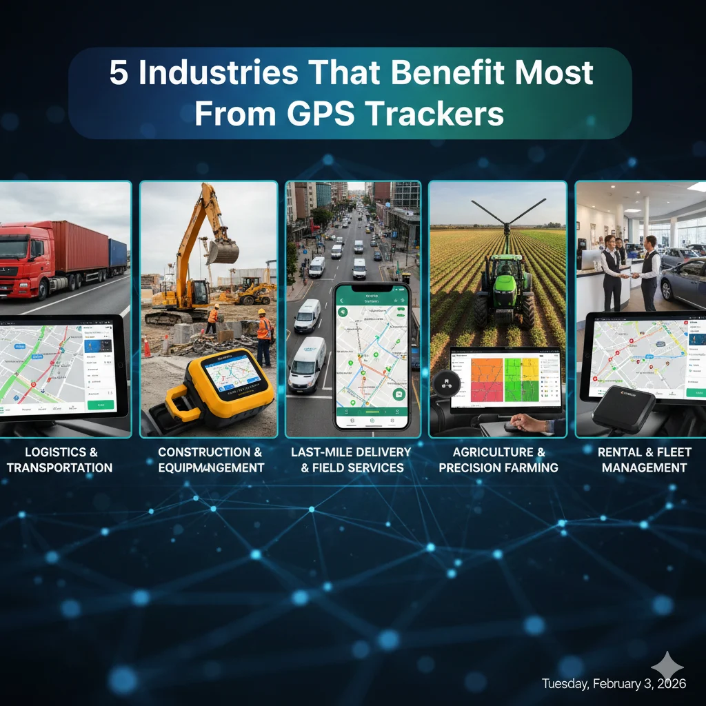 5 Industries That Benefit Most From GPS Trackers