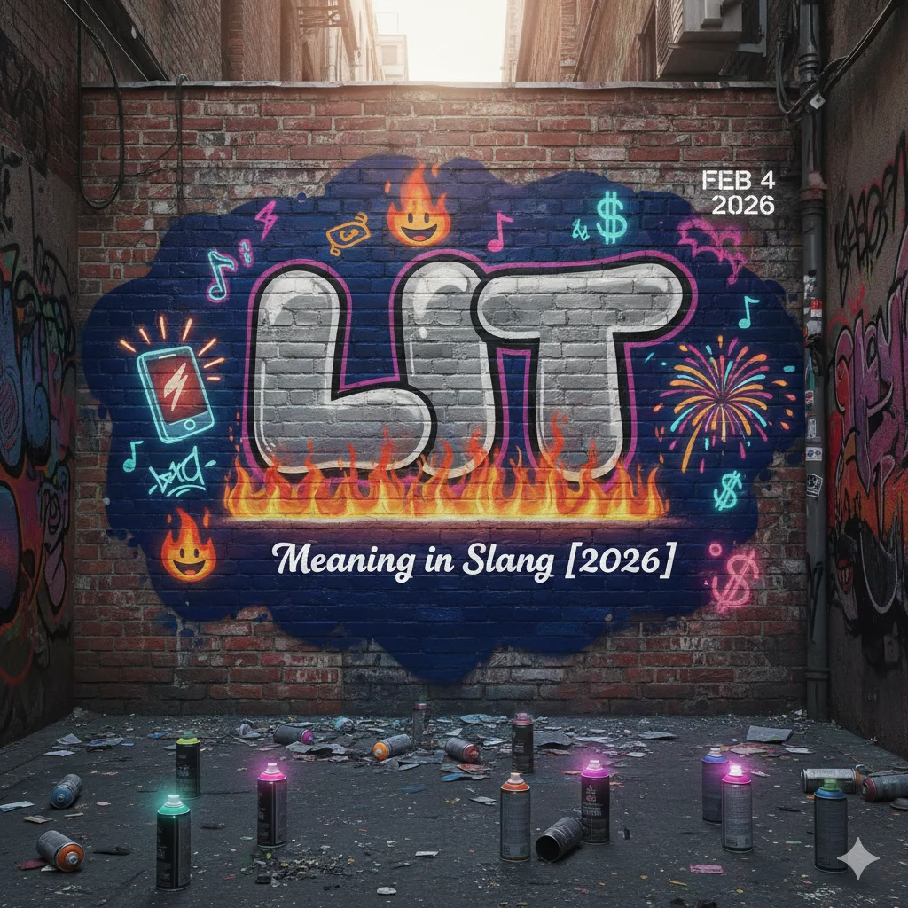 Lit Meaning in Slang