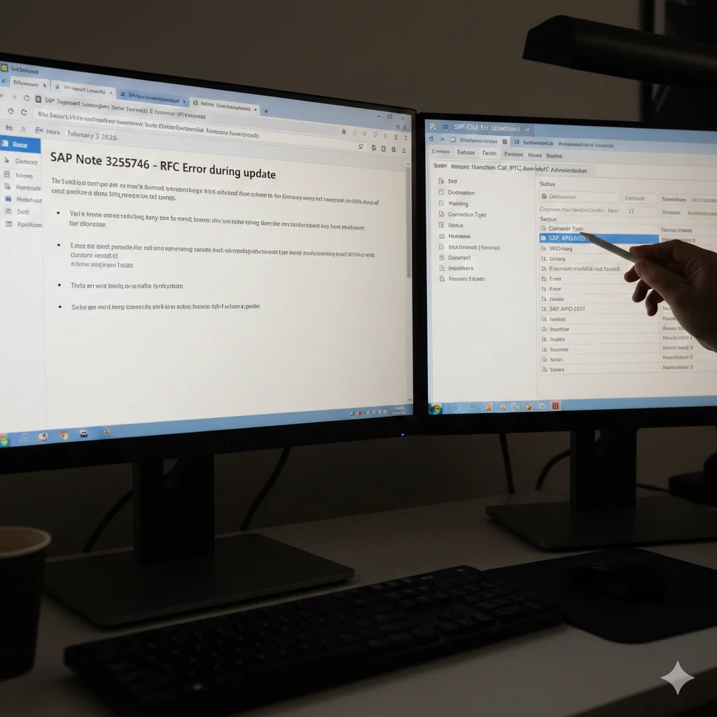 SAP Note 3255746 and SAP RFC