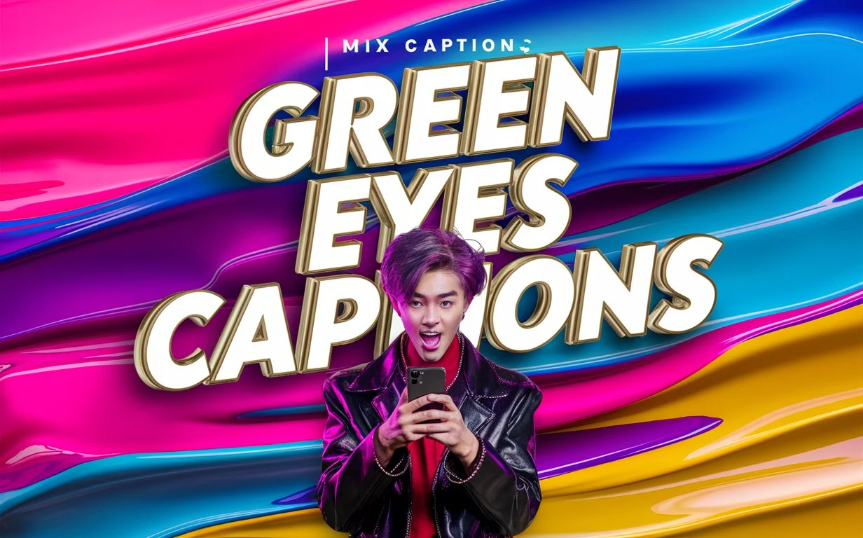 Green Eyes Captions
